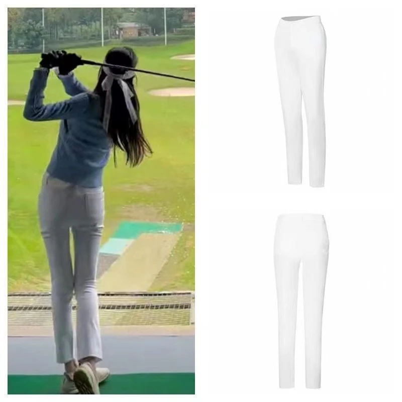 

Women's Golf Pants Elastic Slim Fit Sports Casual Ball Pants Quick Dry Breathable Pants Trousers Apparel