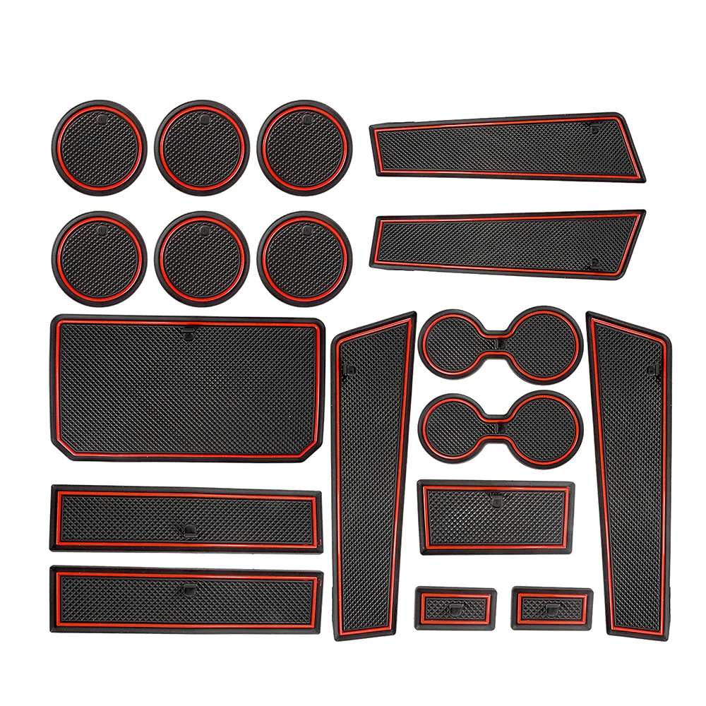 

Auovo Door Compartment Cup Center Console Liners for Ram 1500 Accessories Interior 2021 2020 2019