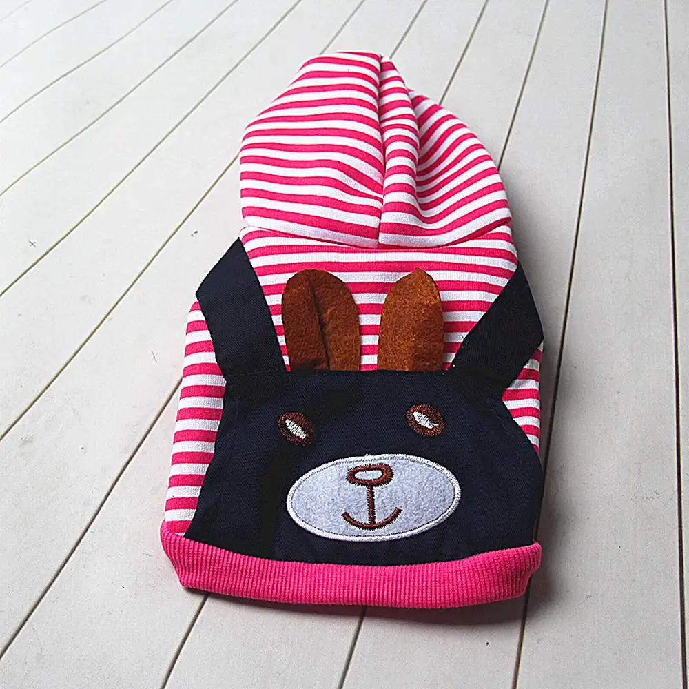 

Striped Pet Dog Clothes For Small Medium Large Pets Winter Spring Coat Hoodie Sweatshirt Winter Ropa Perro Dog Clothing Cartoon