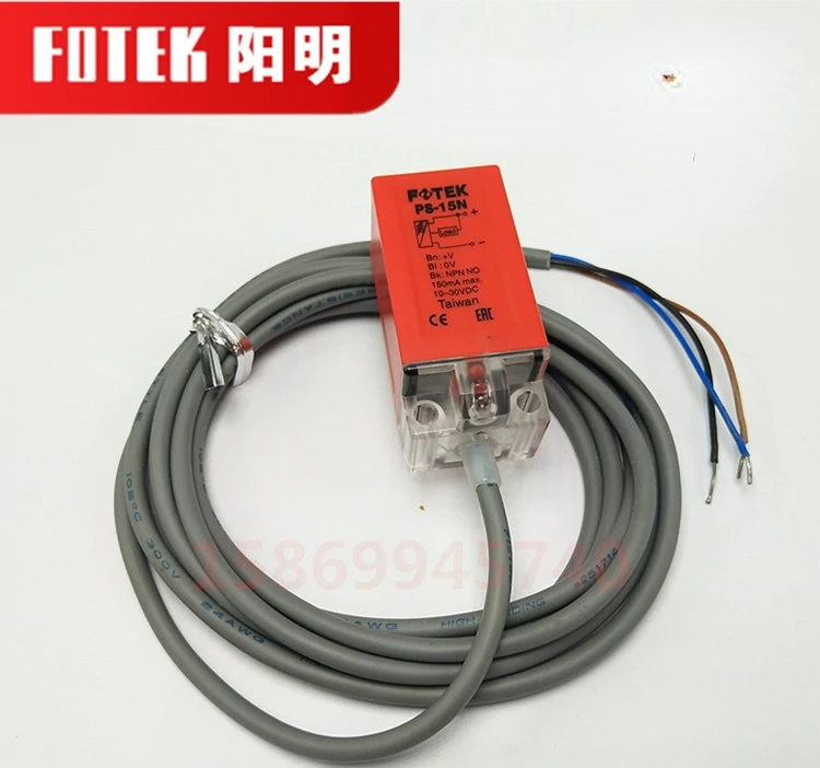 FOTEK PS-10N Yangming, Бесконтактный переключатель, PS-15N DC NPN с тремя проводами NPN, нормально открытый