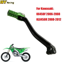 dirt pit bike cnc folding tip gear pedal shift lever for kawasaki kx450f kxf450 klx450r kxl 450r motocross motorbike 2006 2012