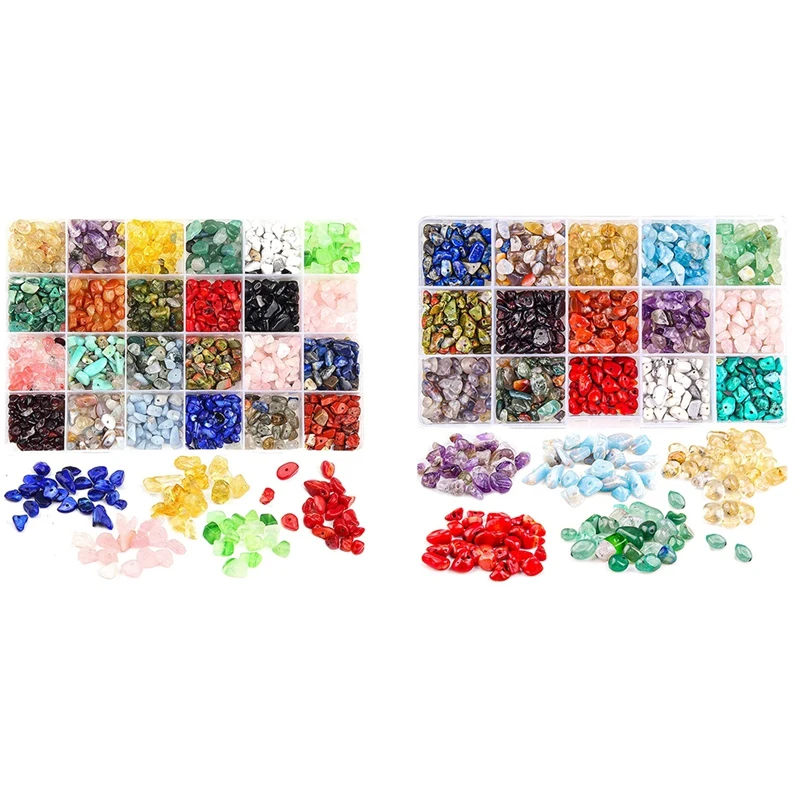 

More Than Natural Gravel Beads,Used In Jewelry Making Supplies,DIY Bracelet Necklace Waist Craft Including Box