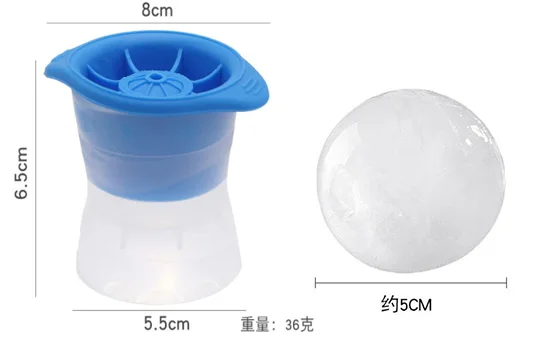 1 шт. круглая силиконовая форма для льда |