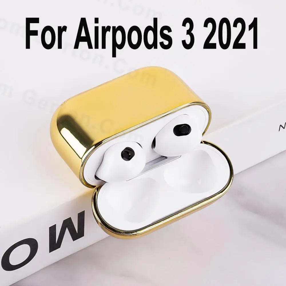 

For AirPods 3 Case Earphone Cover Waterproof Plating Protective Cover For AirPods 3 Generation 3rd Fundas Wireless Charging Box