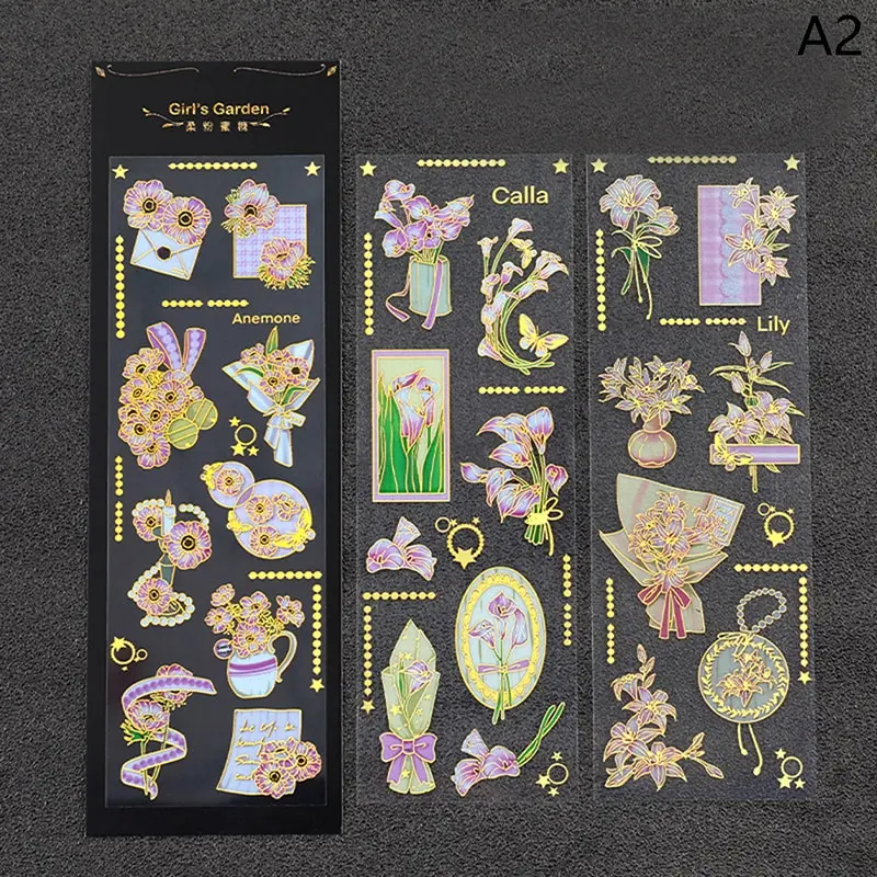 

3Pcs/Bag Vintage Botanical Stickers Literary Aesthetic Flowers DIY Scrapbooking Decoration Stationery Stickers