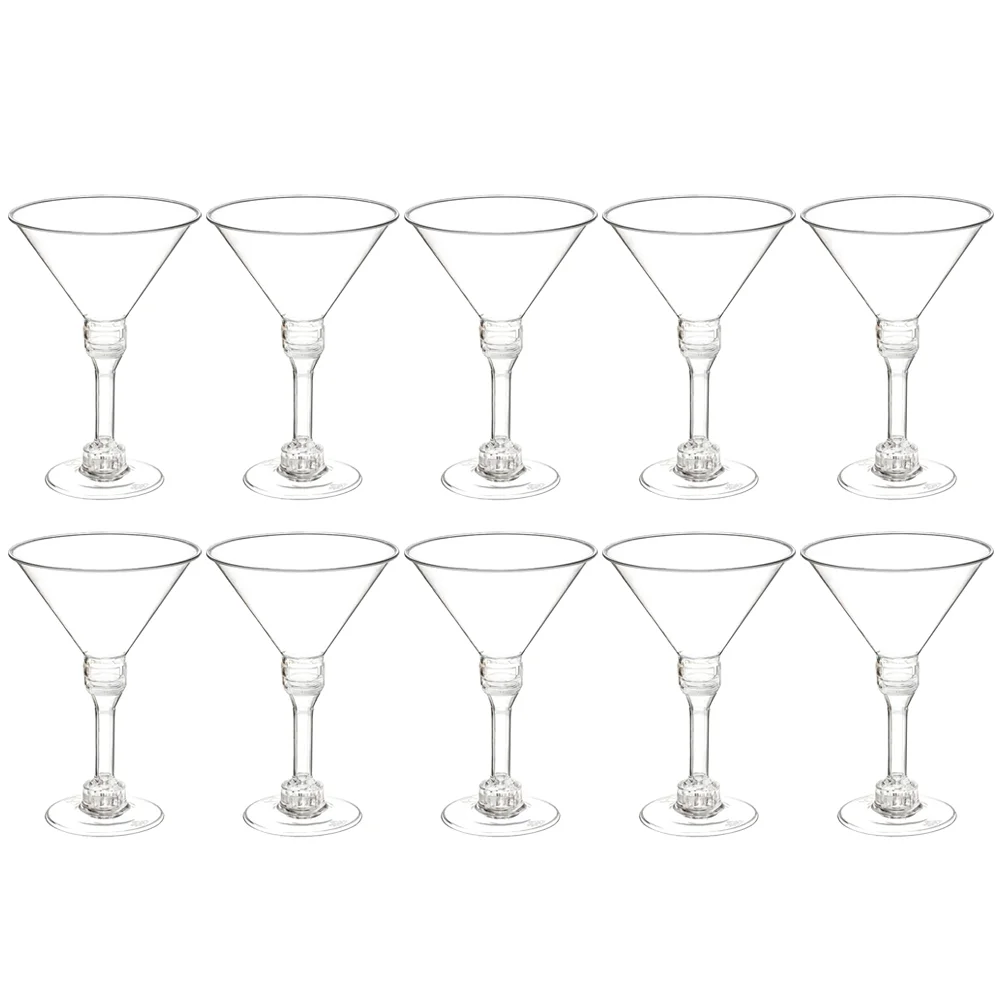 10 Pcs Plastic Cups Party Beverage Drink for Cocktail Gobstoppers Espresso Martini Glasses