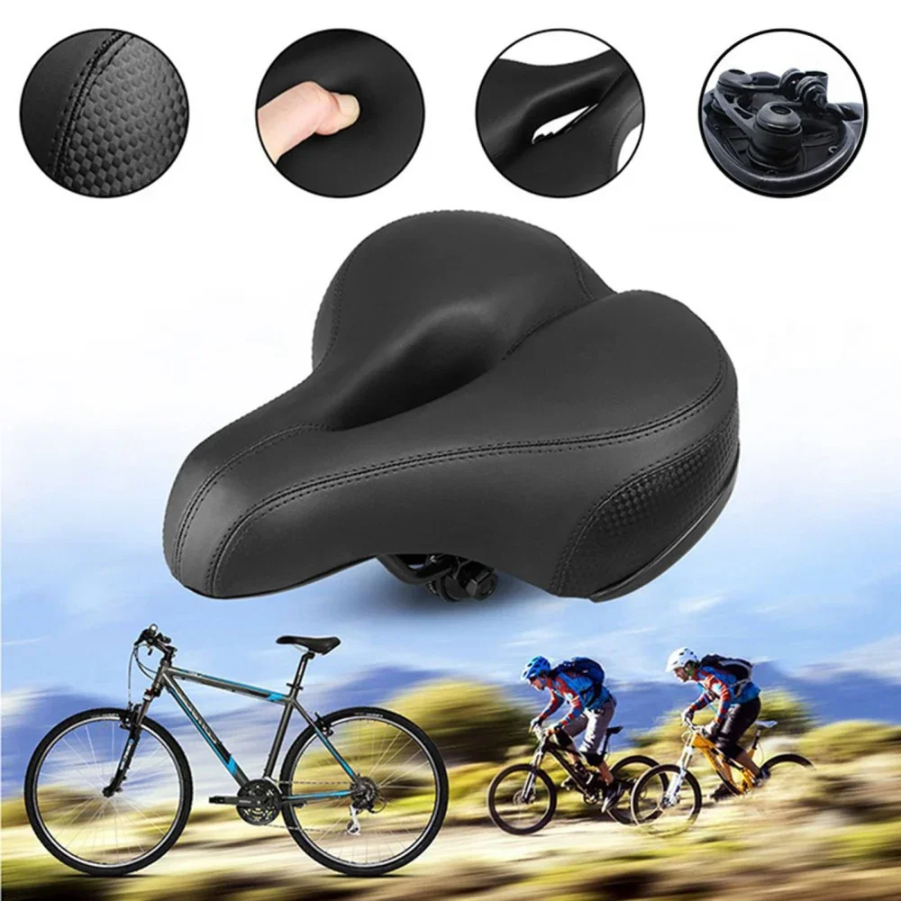 

Comfort Wide Cruiser Bike Saddle Seat Soft Cushion Pad Breathable Bicycle Seat
