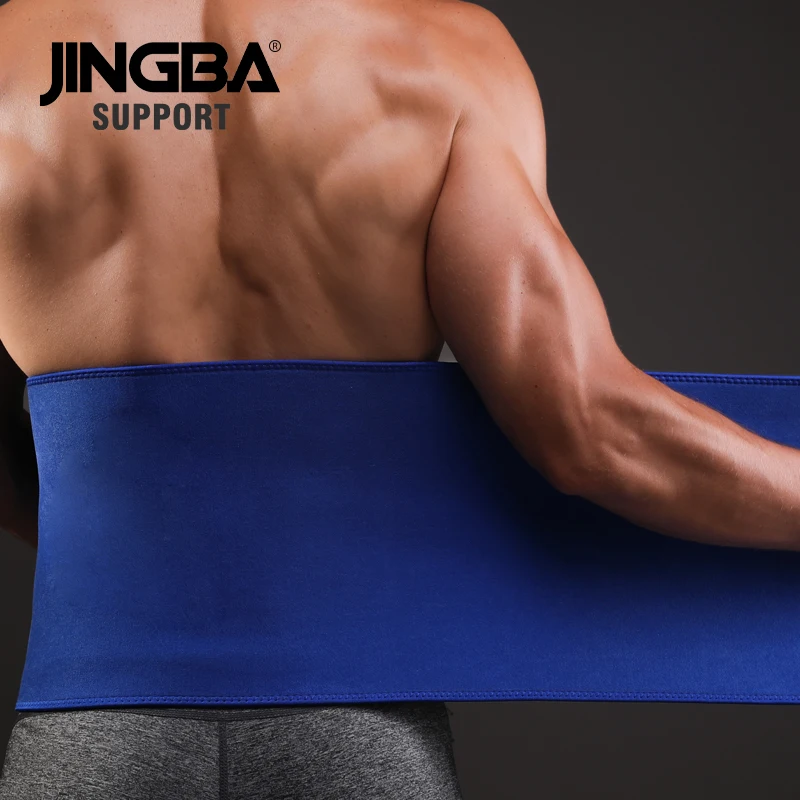 

JINGBA SUPPORT Men Fitness Belt Waist Support Sweat Belt Waist Trainer Women Waist Trimmer Weight Loss Slimming Belt Neoprene