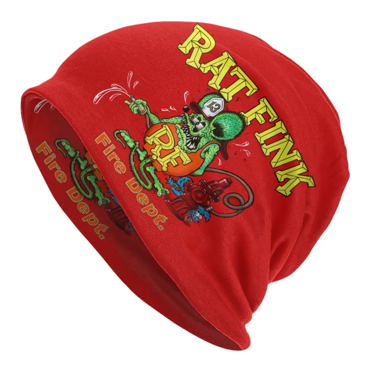 

Anime Cartoon Rat Fink Skullies Beanies Caps Unisex Winter Warm Knitted Hat Men Women Street Adult Bonnet Hats Outdoor Ski Cap