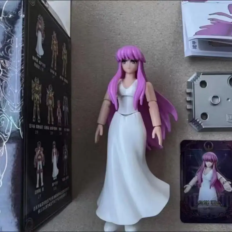 Фото Коллекционная сборная модель-фигурка Saint Seiya Gold Saints Galaxy Edition Bloks: Аниме-игрушка по мотивам Афины №1