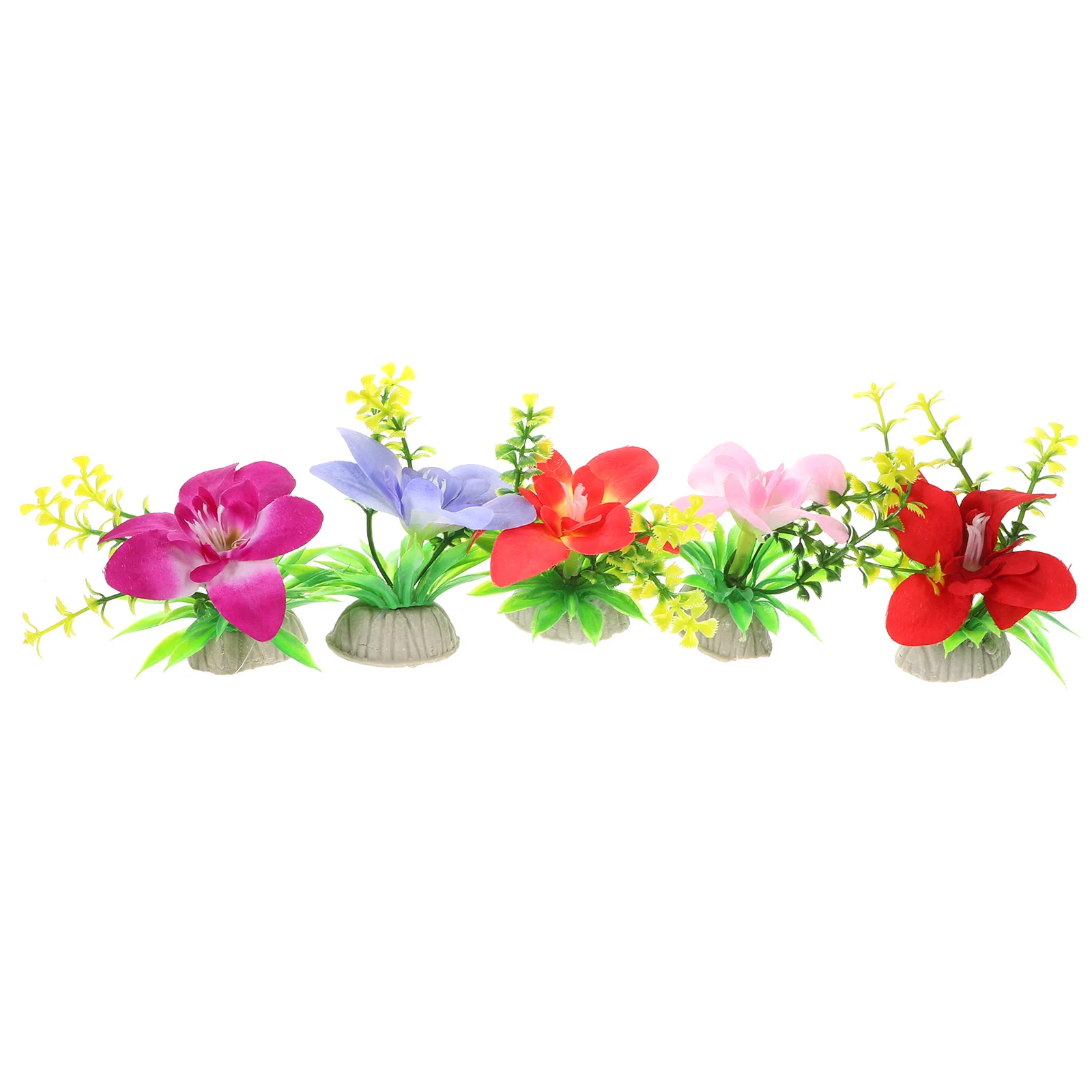 

Sushi Decoration Flower Decors Ornament Serving Plate Ornaments Dish Restaurant Artificial Vivid Plastic Plants