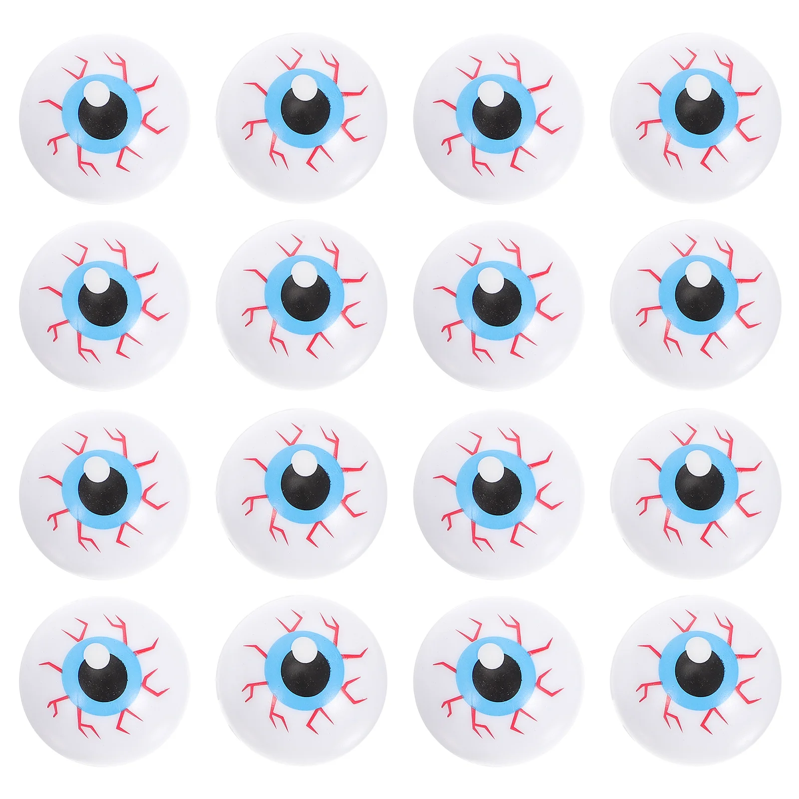 

24 Pcs Hollow Bouncing Eyeball Bulk Toys Eyeballs Plaything Party Props Semicircle Fake Eyes Pp Halloween Child Spoof