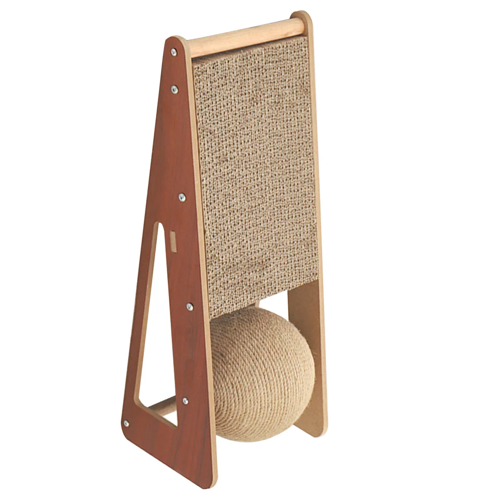 

Sisal Ball Cat Scratching Post Couch Funny Kitten Scratcher Board Pad Room Fiber Claw Tree
