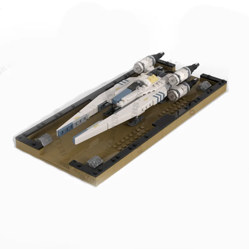 Фото Набор для сборки модели космического истребителя MOC Micro UT 60D UW Starfighter (439 деталей), обновленная версия, научно-фантастическая модель, конструктор, набор для творчества, мега-мини игрушка, подарок №2