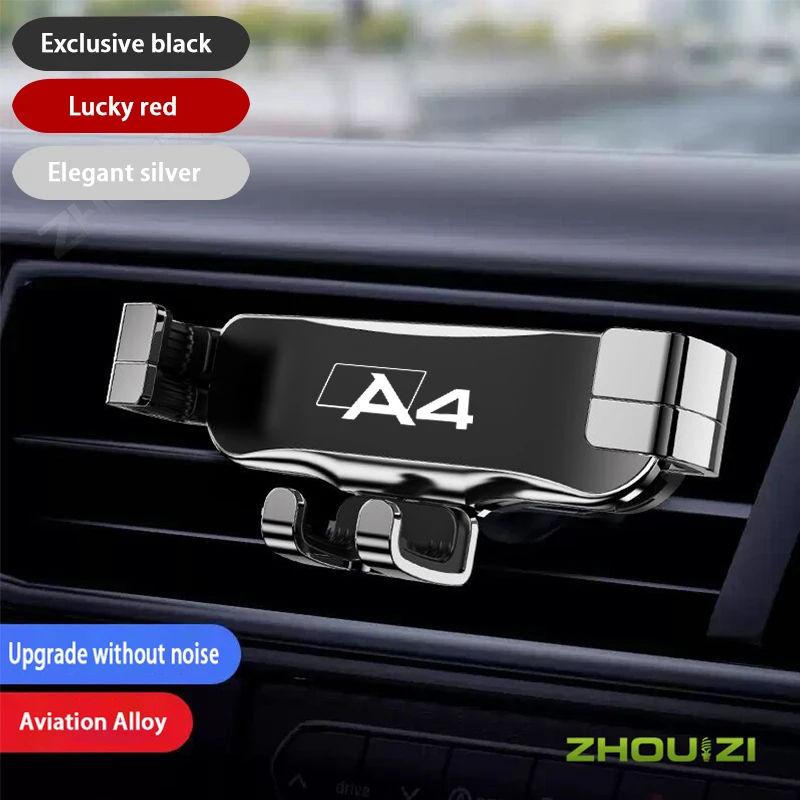 

Car Mobile Phone Holder Air Outlet Clip Air Vent Mounts GPS Stand Bracket For Audi A4 B8 B9 B7 B6 B5 Interior Accessories