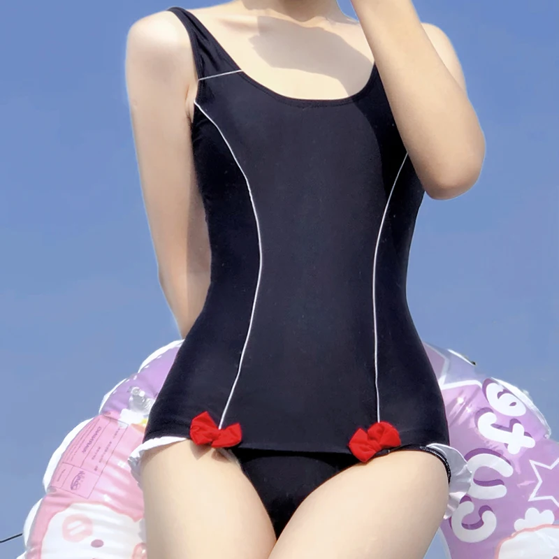 Новый японский купальник Sukumizu Аниме Косплей школьница Сладкая Лолита женский с
