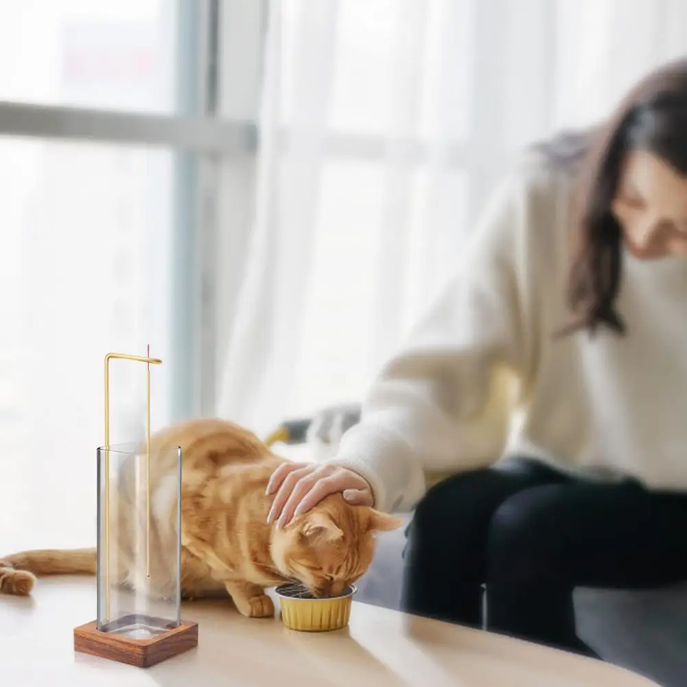 With Glass Cover Easy To Clean Incense Holder Office Decoration
