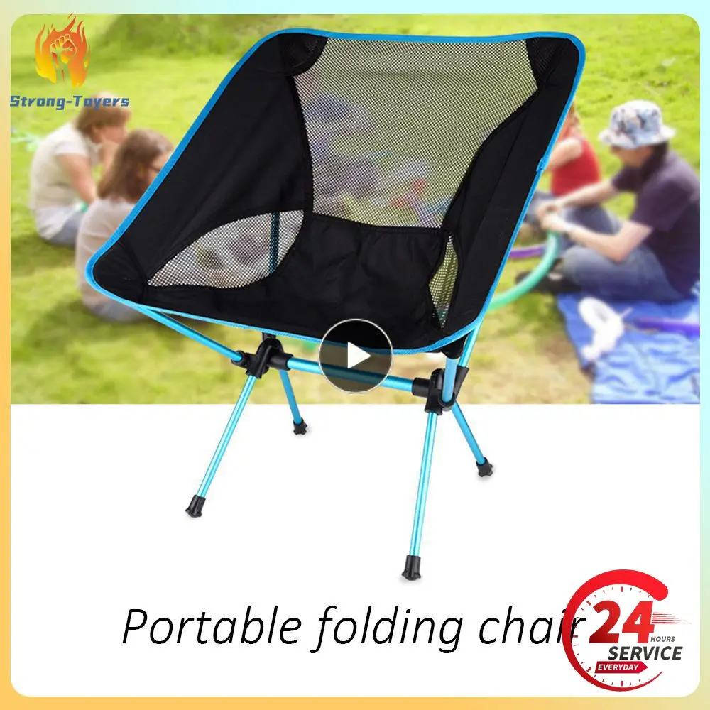 

1/2/4PCS Travel Portable Folding Chair Outdoor Camping Chairs Oxford Cloth Ultralight Beach BBQ Hiking Picnic Seat Fishing Tools