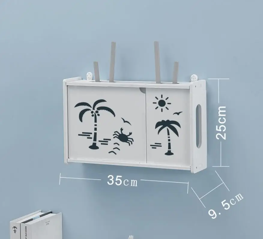 Новинка Wi-Fi-роутер настенная подвесная коробка из дерева и пластика органайзер