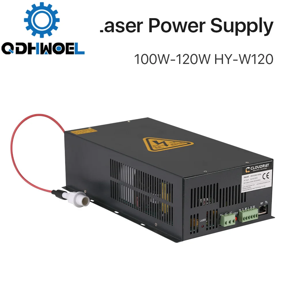 

QDHWOEL 100-120W CO2 лазерный блок питания для CO2 лазерной гравировки режущей машины