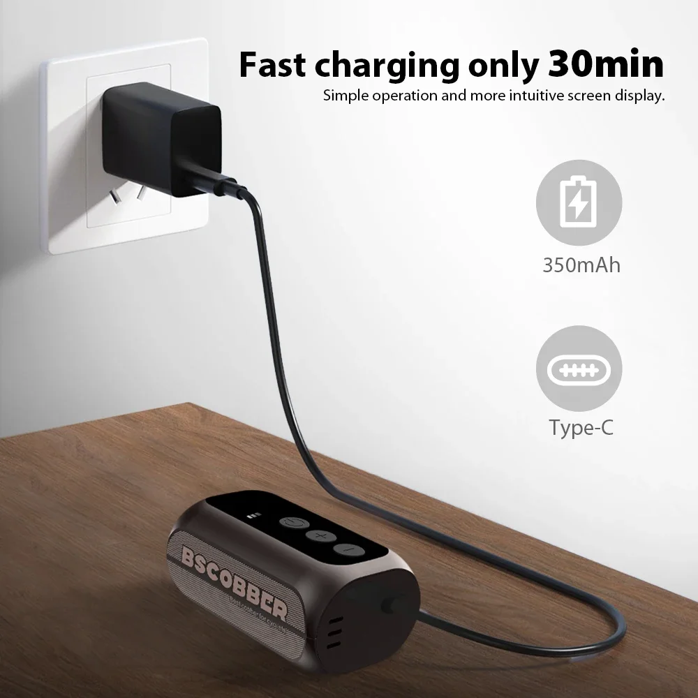 Фото BSCOBBER A5mini Портативный воздушный насос Портативный перезаряжаемый беспроводной велосипедный аксессуар Накачка шин 100PSI Высокое давление №4