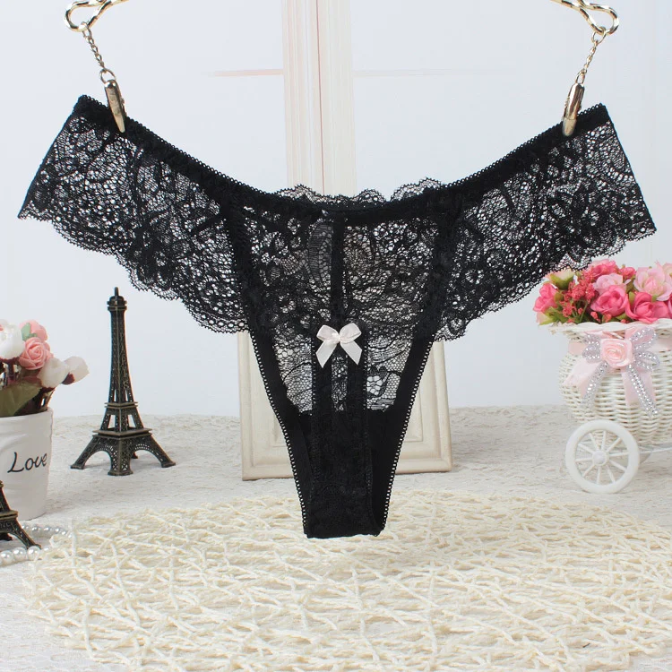 

Кружевные полупрозрачные сексуальные женские трусики-танга большого размера