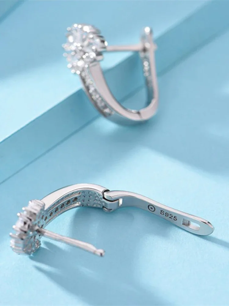 Серьги CHUANGCHENG инкрустированные фотоэлементами серьги очаровательные ювелирные