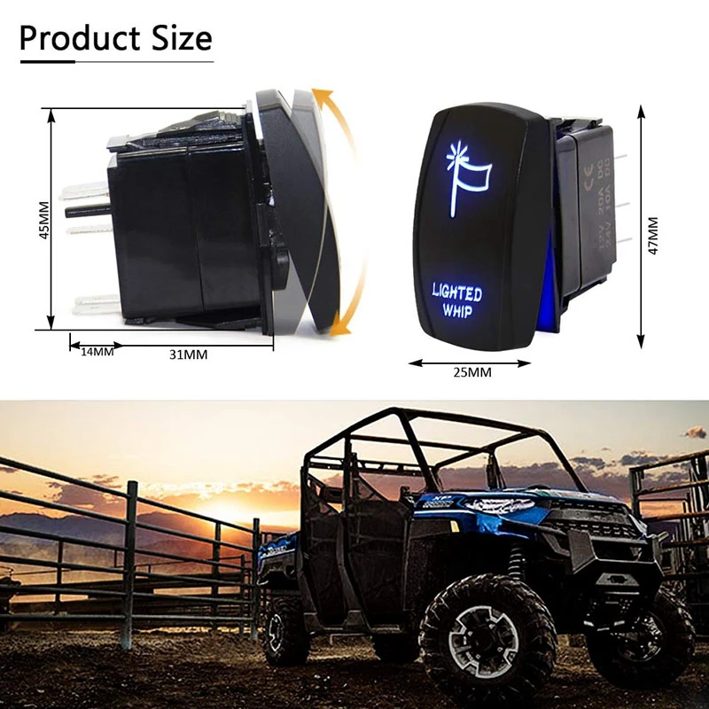 Рукоятка с подсветкой для квадроцикла Can-AM Maverick X3 Polaris Ranger RZR Boat SUV