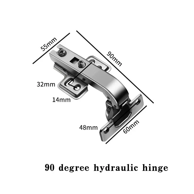 

Петля 45/90 градусов с гидравлическим демпфером для угловых дверей, мягкие закрывающиеся петли для шкафа, шкафа, складных угловых дверей