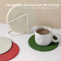 placemats for dining table dual sided round cup mat round silicone coaster temperature resistant place mats placemats