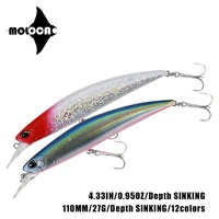 fishing lures minnow 27g 110mm sinking pesca accesorios mar seabass fish leurre carnassier isca artificial tackle dropshipping