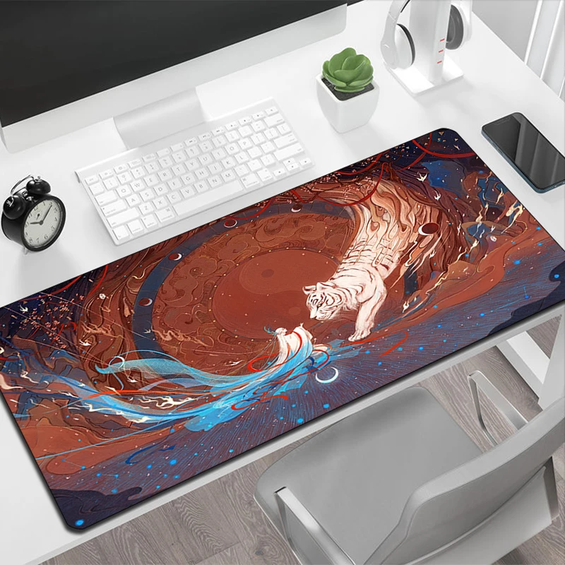 

Dragon Xxl Mouse Pad Table Mat Anime Computer and Office Kawaii Keyboard Deskmat Moused Mousepad Speed 900x400 Extended Large Xl