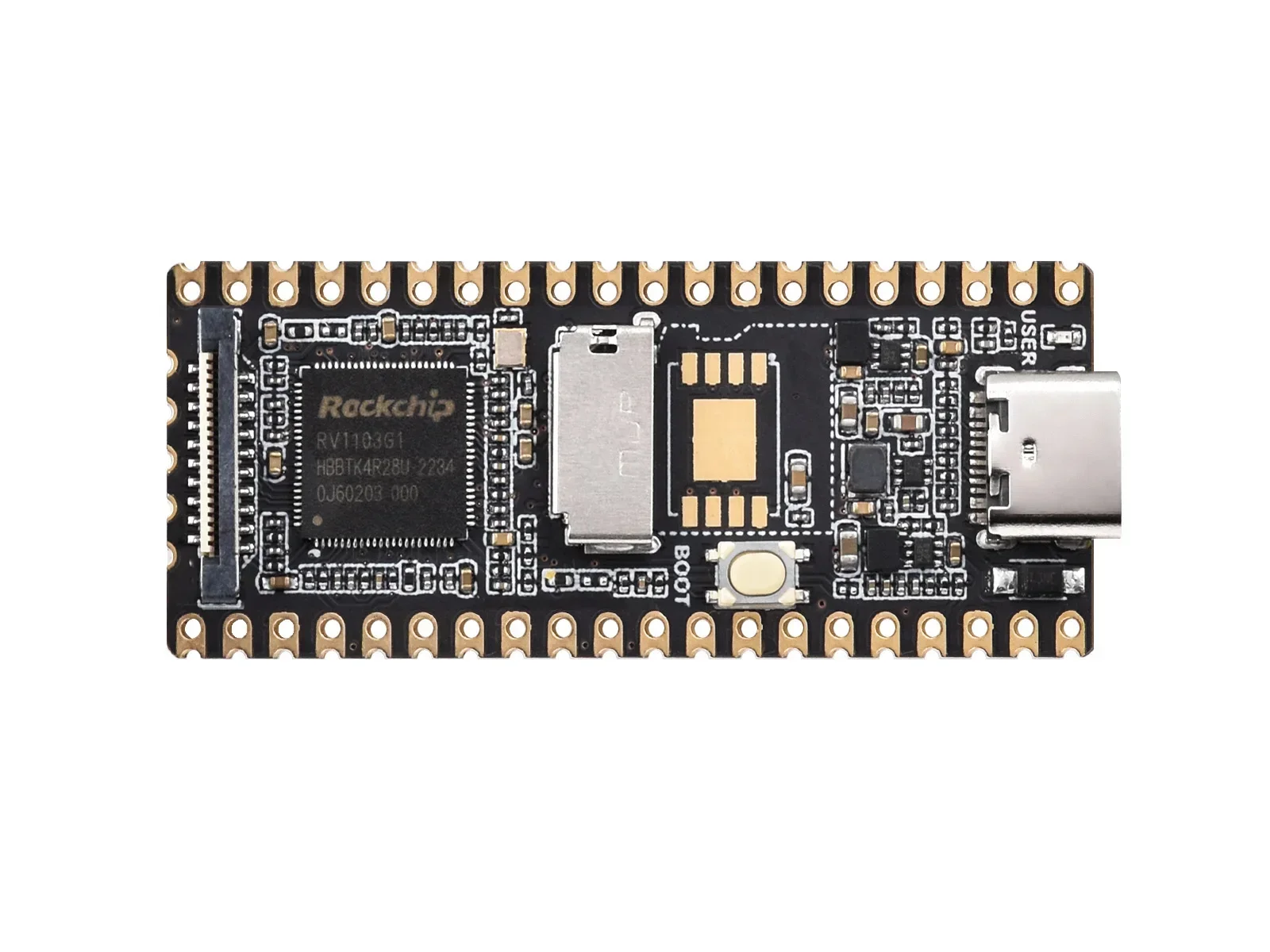 Фото LuckFox Pico / Pico Plus RV1103 Linux Микро-плата разработки, включает процессоры A-RM Cortex-A7/RISC-V MCU/NPU/ISP №4