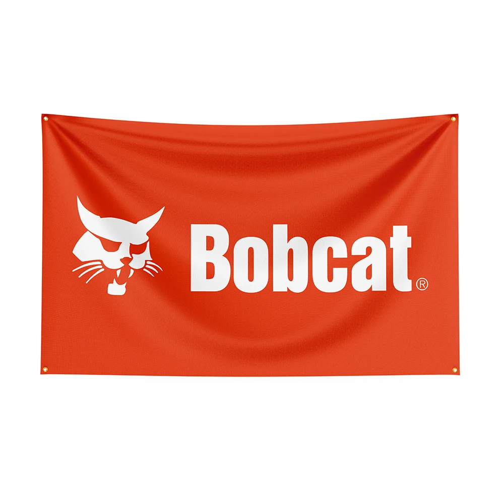 

90x150cm Bobcats Flag Polyester Printed Mechanical Tool Banner For Decor 1
