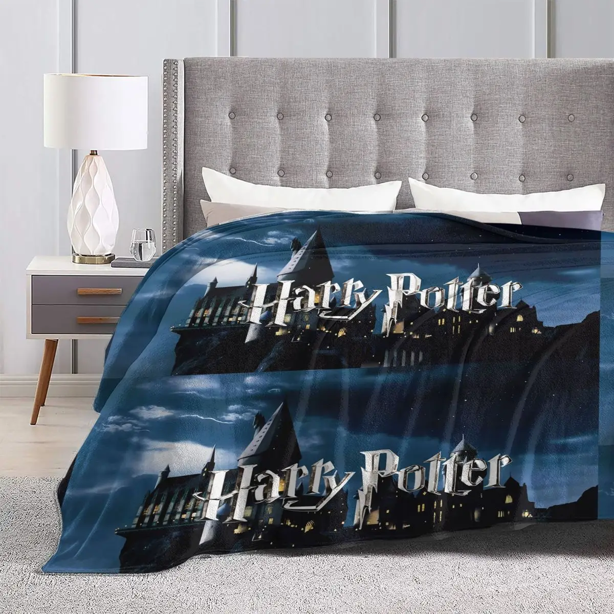 Одеяло с логотипом H-Harry P-Potter плюшевое постельное белье теплым узором пледы для