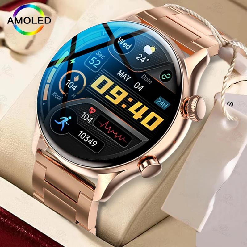 

For Samsung Apple Xiaomi Huawei NFC Bluetooth Call Ladies Smart Watch Men Always Display Watches Custom Dial SmartWatch