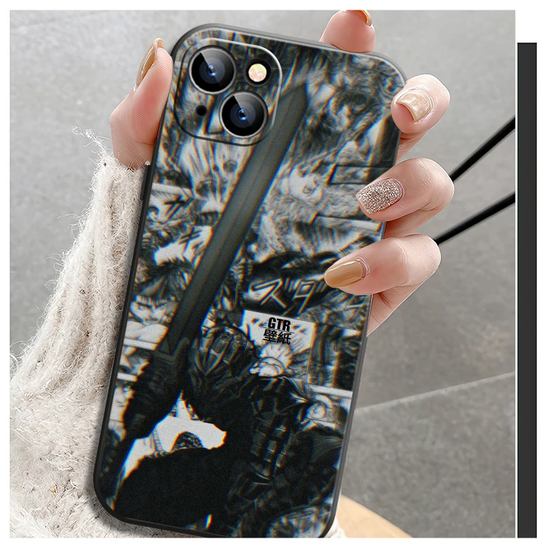 Чехол для телефона Berserk Luxury Game iPhone 13 12 11 6 6S 7 8 Plus X XR Pro XS Max Mini SE жидкий силиконовый