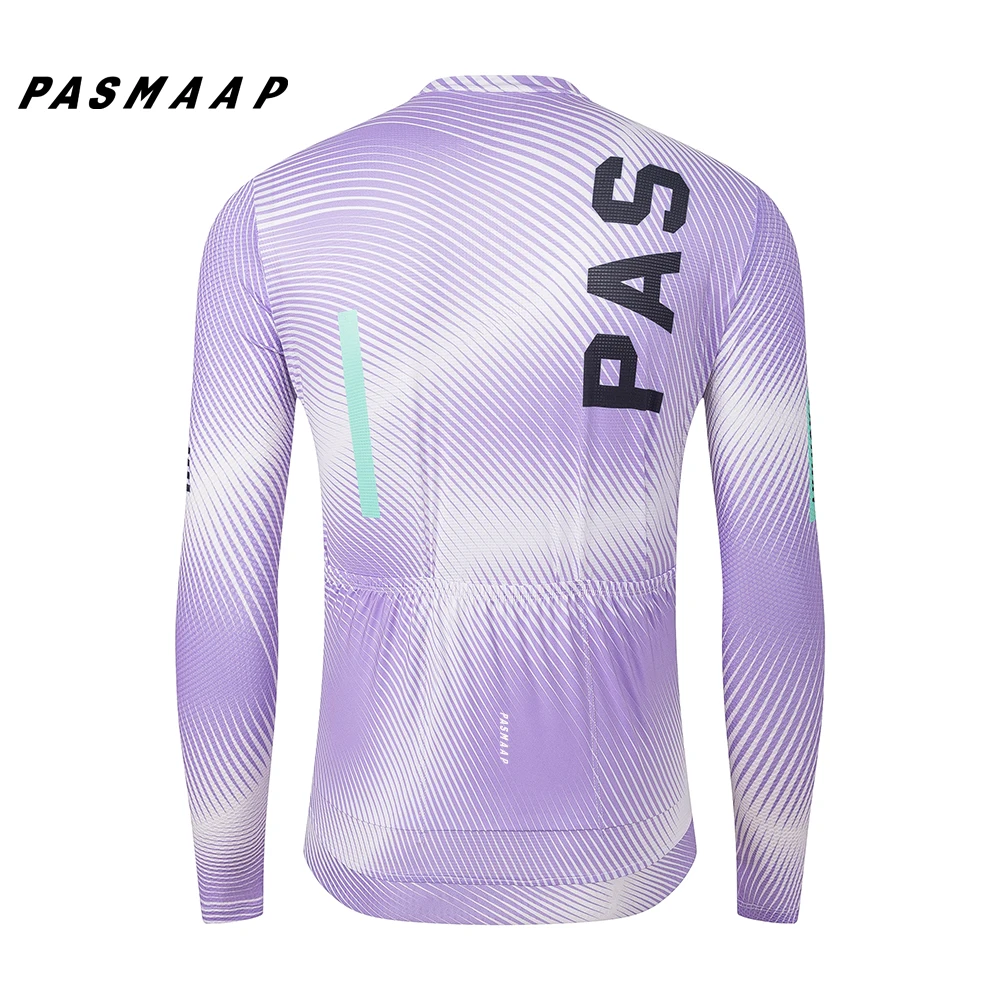 2024 PASMAAP Велоспорт Джерси с длинным рукавом профессиональная команда MTB Дорожный