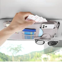 car sun visor bill pen business card holder cd dvd organizer storage box sunglasses clip stowing tidying car accessories