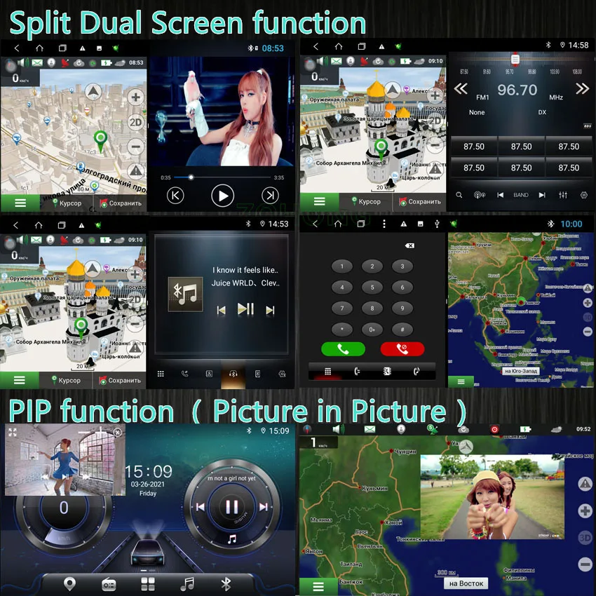 DSP 4G для Mitsubishi ASX RVR Outlander Spotr Android Авто GPS-навигация автомобильный мультимедийный