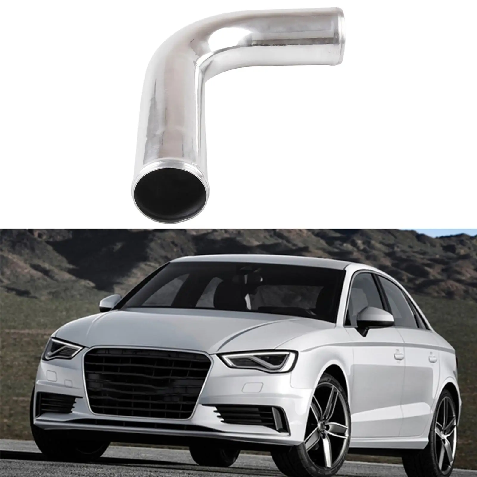 

Универсальный интеркулер турбо/3 "76 мм долговечность 90 градусов прочность полированный алюминиевый шланг комплект