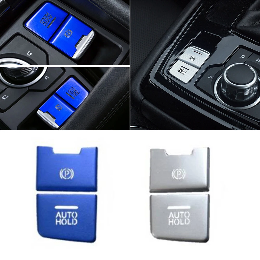 

2pcs/Set Car EPB Park Brake Autohold Button Cover Cap Trim Decor For Mazda 3 6 CX5 Interior Accessories Button Cover Trims