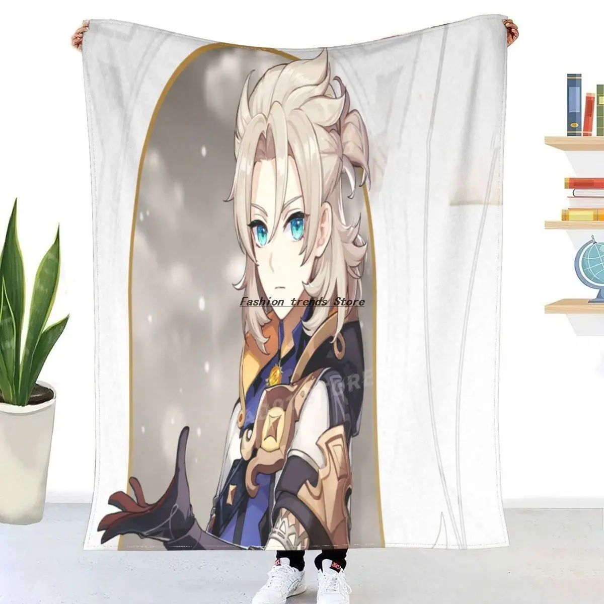 

Genshin Impact Blanket Flannel Blanket Fall/winter Animation multifunctional ultra warm blanket bed sofa cover