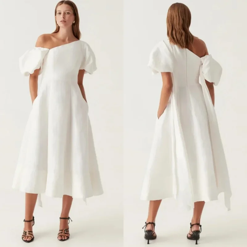 Атласное Бальное Платье с открытыми плечами элегантное вечернее платье без