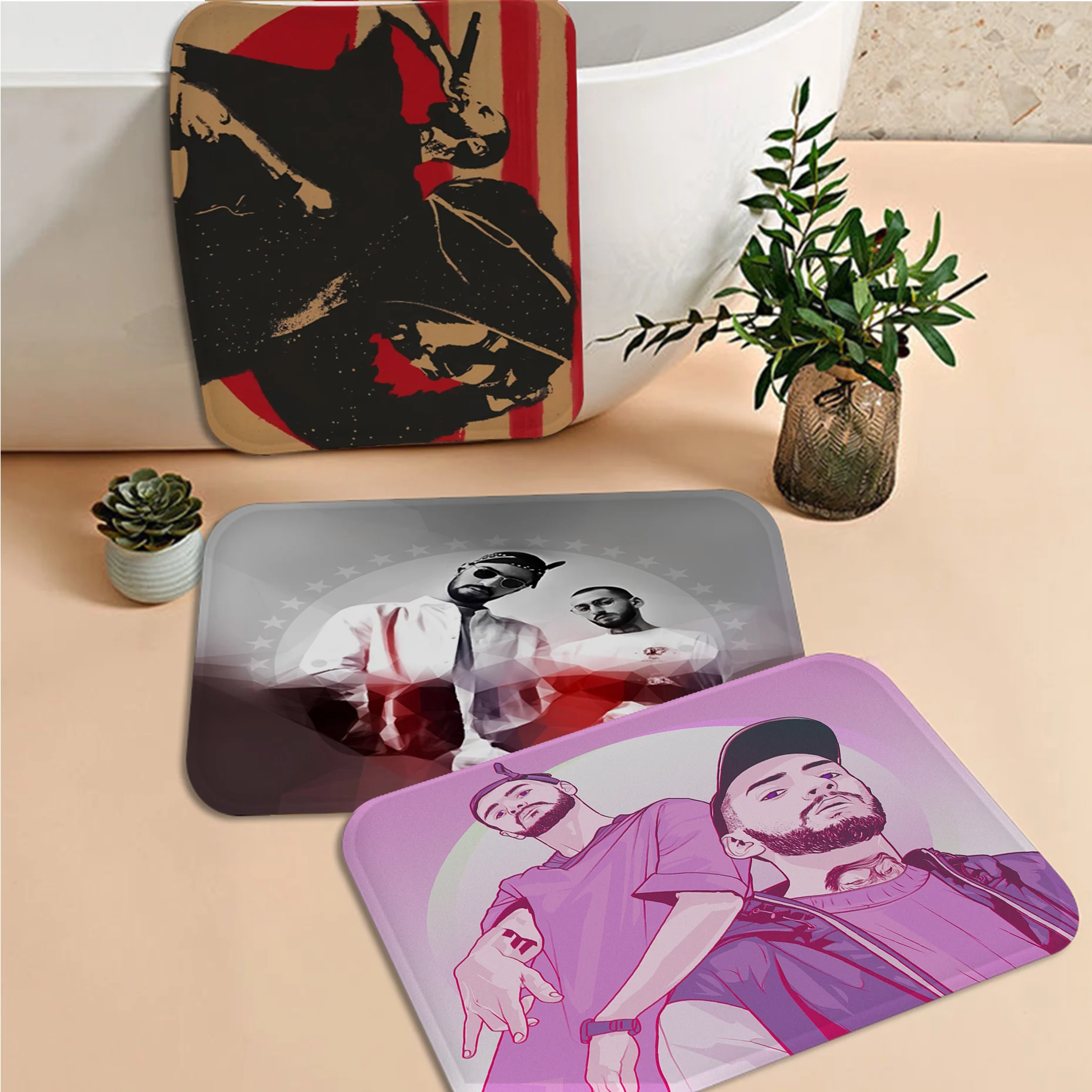 Противоскользящий кухонный коврик с принтом хаджим Мияги Энди панда для