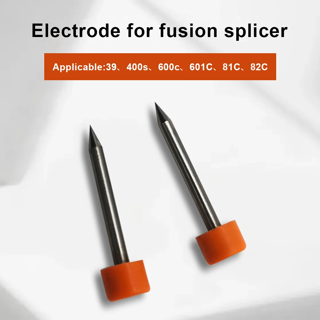 

2 Pieces Steel Fusions Splicer Electrode Bar Portable Detachable Replacement High Conductivity Stick Rod Part Accessories