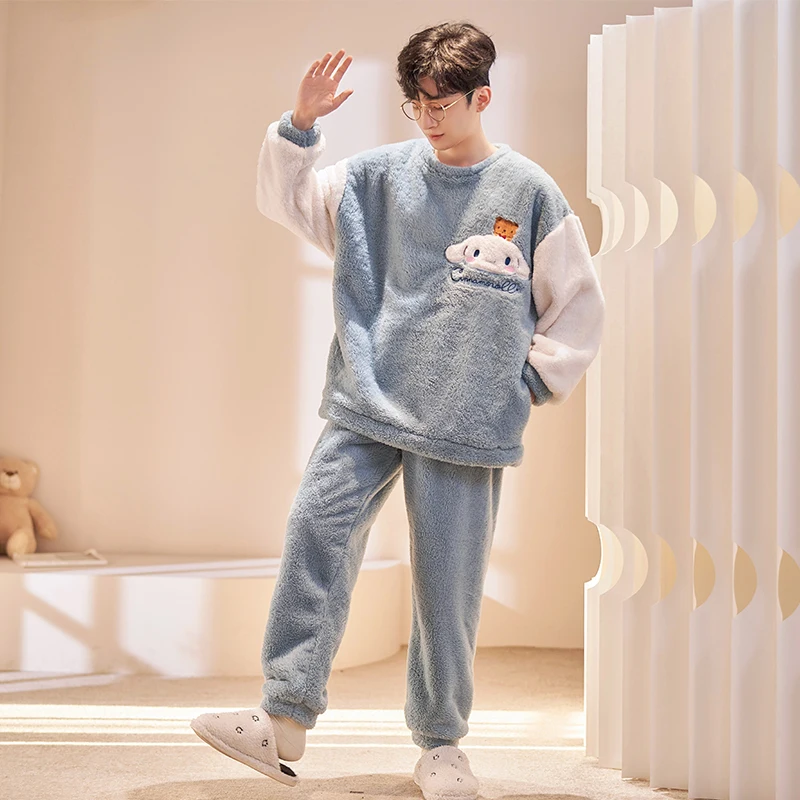 

Kawaii Sanrio Kuromi Cinnamoroll Cute Sweet and Comfortable Children's Pajamas Versatile Home Children's Pajamas