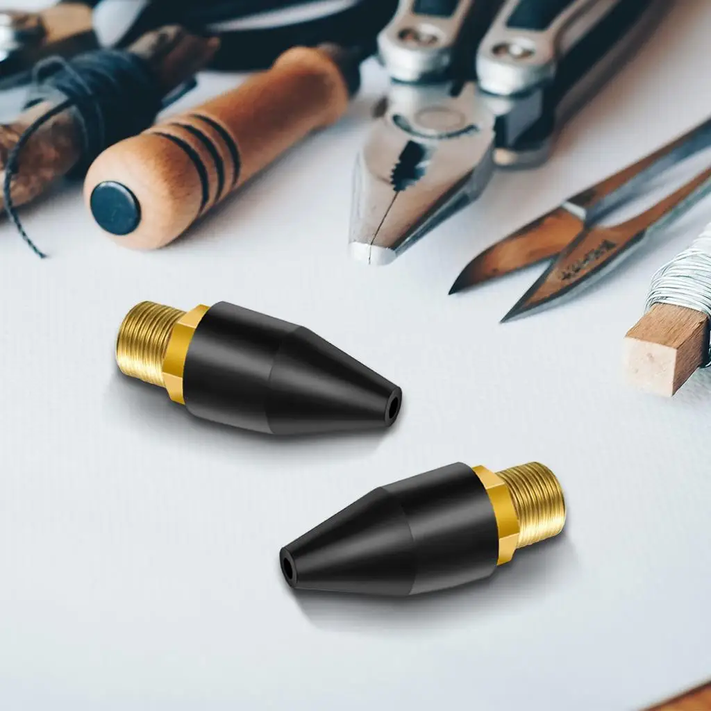 Набор из 10 резиновых воздушных конических насадок с латунным воздухозаборником