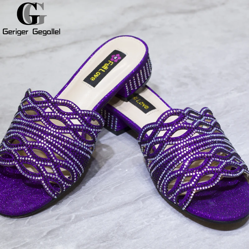 New Arrival Italian Women Shoes Decorated with Rhinestone Open Toe Pumps Luxery Shoes Women Nigerian Women Party Pumps