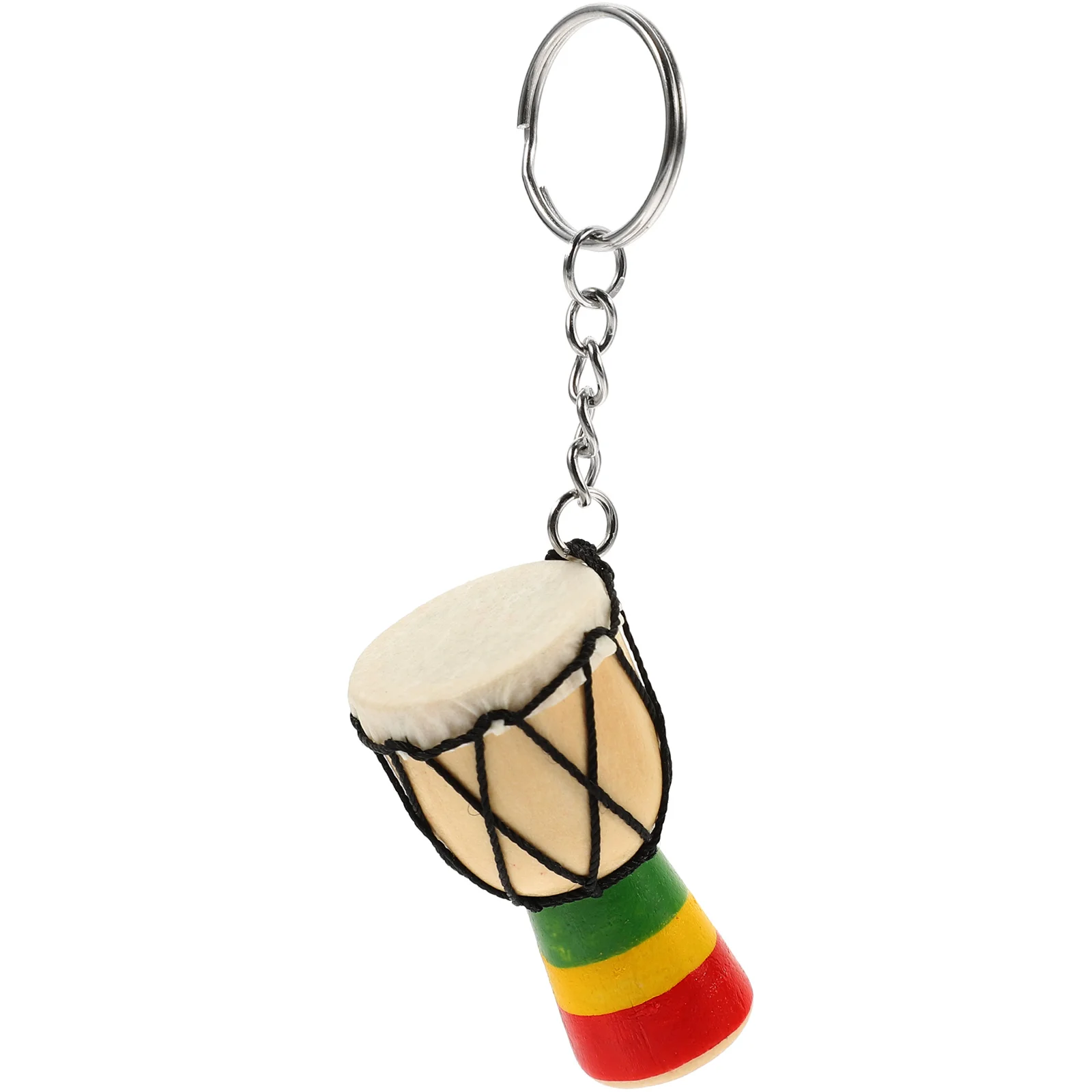 

African Drum Key Chain Premium High Grade Sturdy Prime Hanging Pendant Ornament for Office Home
